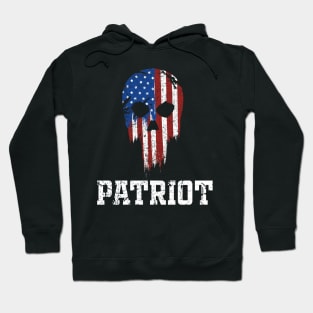 American flag Skull Memorial Patriot Day gift Hoodie